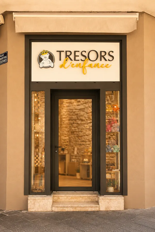 Façade de la boutique Trésors d’Enfance à Rodez