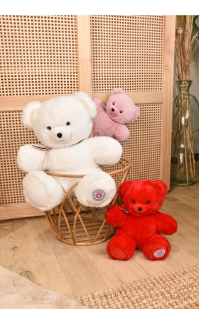 FR8038-peluche petit ours français 25 cm rose - L'ours Français-4.webp
