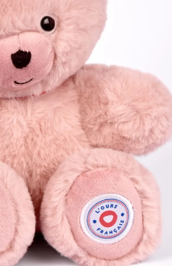 FR8038-peluche petit ours français 25 cm rose - L'ours Français-2.webp