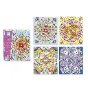 j07992-4 tableaux peintures arc en ciel mandala-janod.webp