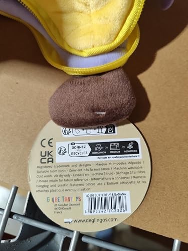 Peluche 2 en 1Papillon Banane Flipetz - Les Déglingos