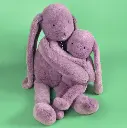 MA0329-peluche lapin méloé 37 cm parme guimauve-mailou tradition-2.webp