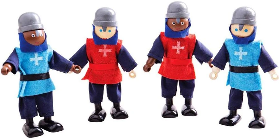JT162-Chevaliers en bois articulés-bigjigs.webp