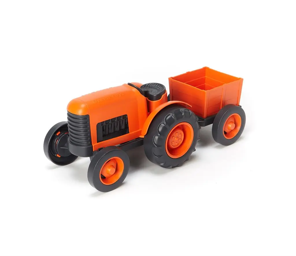 3901042-tracteur orange-green toys-5.webp