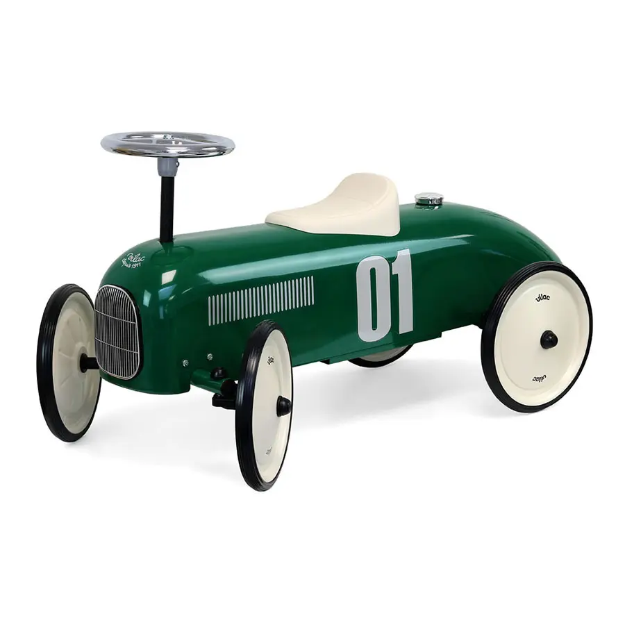 1055-Porteurs voitures métal - Porteur en métal, Vintage Vert British- vilac-8.webp