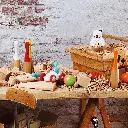4033G-6 quilles bowling bicolores en bois-vilac-5.webp