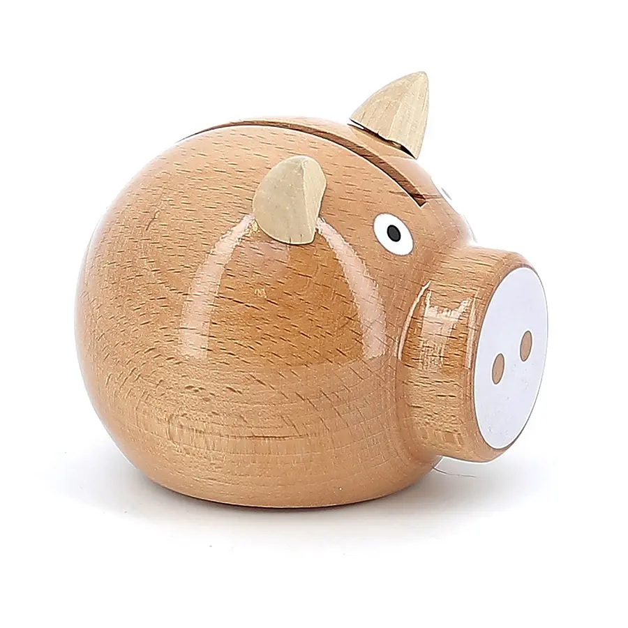 5129W-Tirelire cochon bois naturel-blanc-vilac.webp