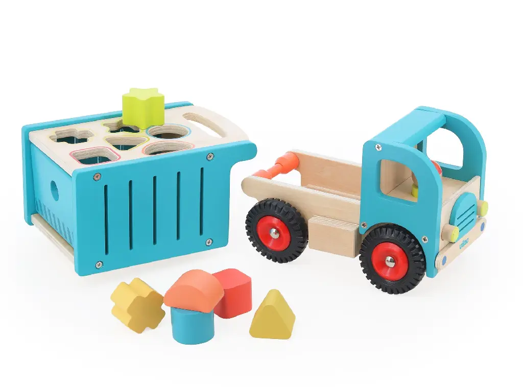 2122-Camion de tri d’éveil en bois – Boîte à formes-vilac-1.webp