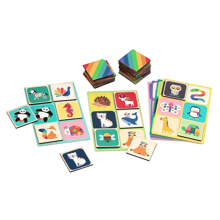 7422-Loto en bois, Animaux arc-en-ciel - Andy Westface-vilac-2.webp