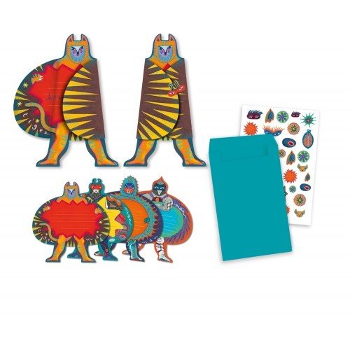 [DJ04785] Cartes d'Invitation Super Héros - Djeco