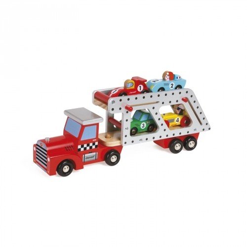 [J08572] Camion Transporteur 4 voitures - Janod