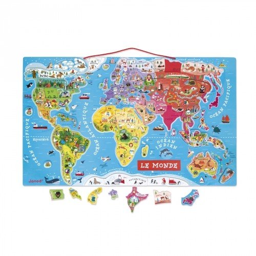 [J05500] Puzzle Magnétique du Monde - Janod