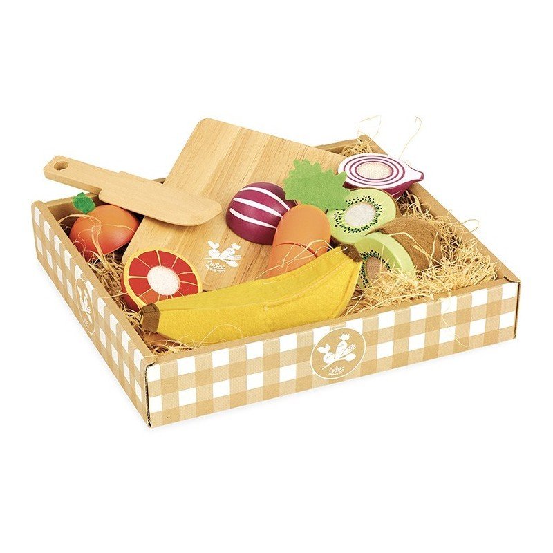 [8106] Fruits et légumes en bois à découper - Vilac