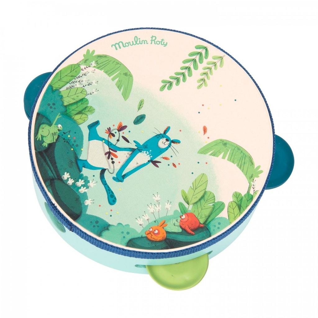 [668407] Tambourin bleu - Dans la Jungle - Moulin Roty