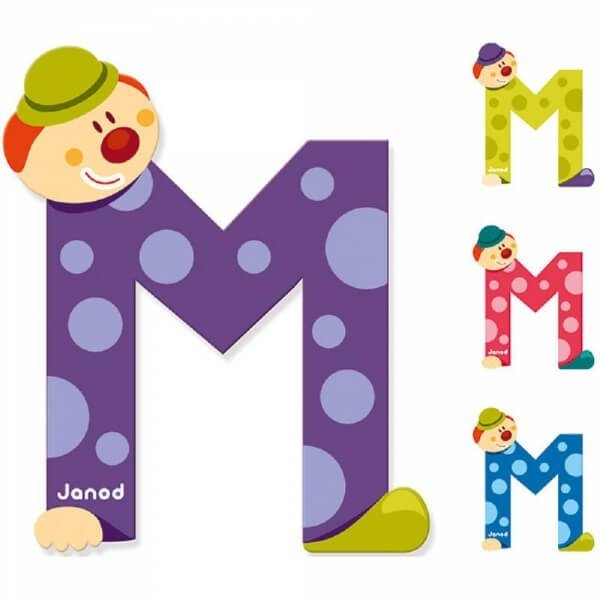 [J04554] Lettre Clown M - Janod