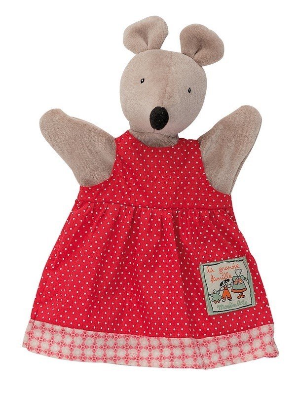 [632181] Nini la souris marionnette La Grande Famille - Moulin Roty
