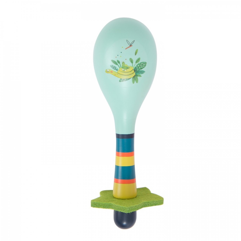 [668411] Maracas bleue - Dans la Jungle - Moulin Roty