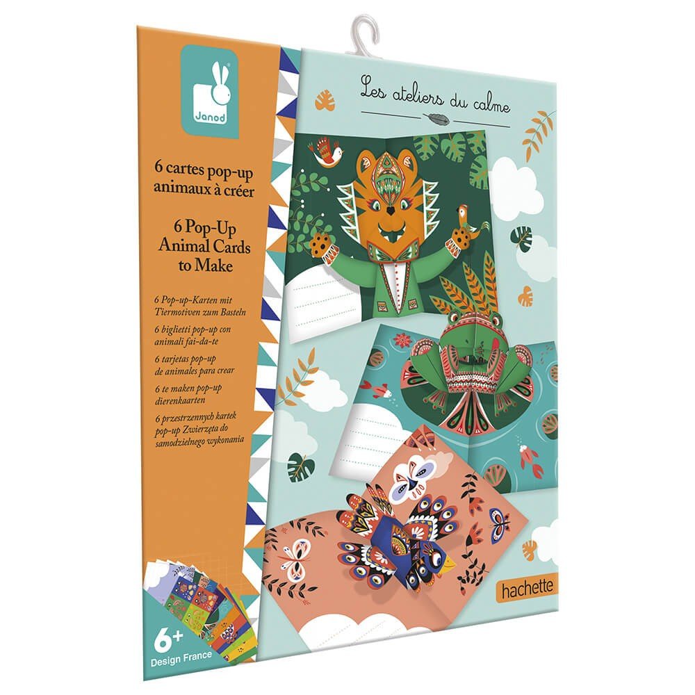 [J07987] Cartes pop-up animaux à créer - Janod