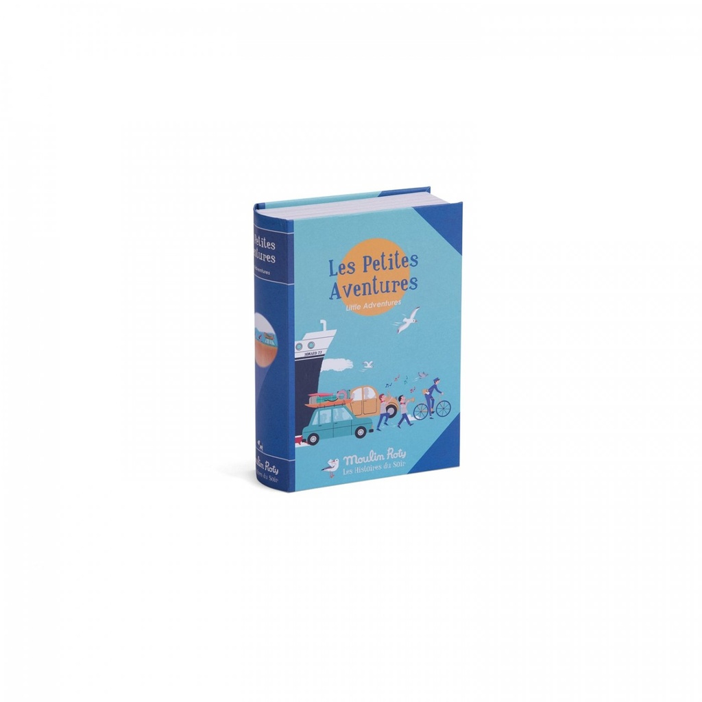 [711176] Lampe à histoire Livre Les Petites Aventures - Les Petites Merveilles - Moulin Roty
