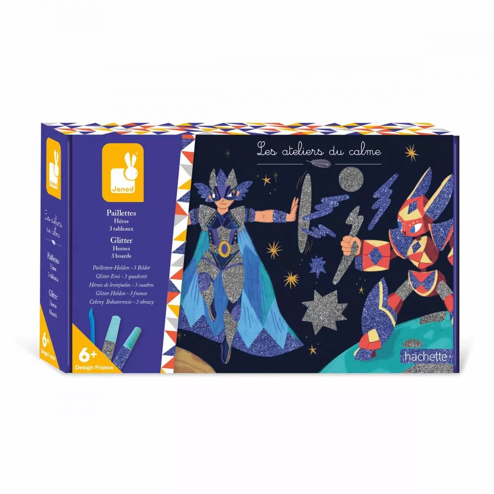 [J07920] Coffret créatif Paillettes Héros - Janod