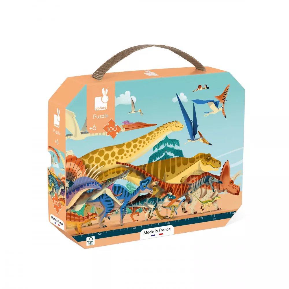 [J05831] Puzzle Panoramique éducatif Dinosaures - Janod