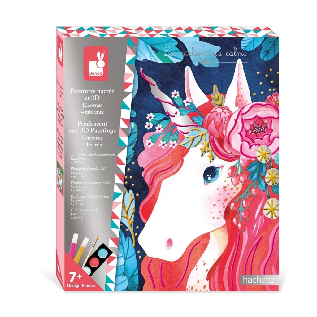 [J07951] Peinture Nacrée et 3D Licorne - Janod