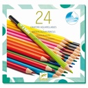 24 crayons de couleurs aquarellables - Djeco