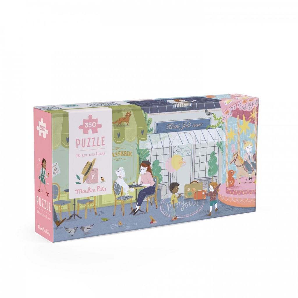 Puzzle 10 rue des lilas 350 pcs Les Parisiennes - Moulin Roty