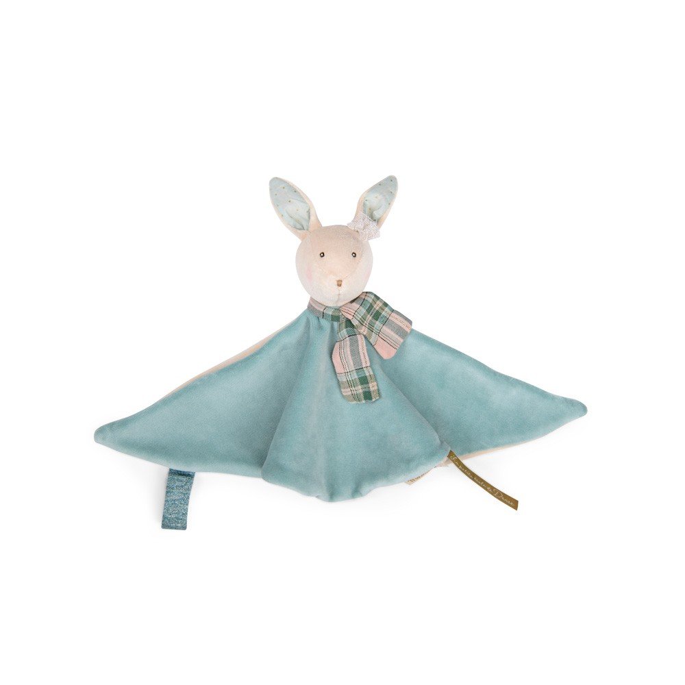 [667016] Doudou attache-tétine lapin bleu - La petite école de Danse - Moulin Roty