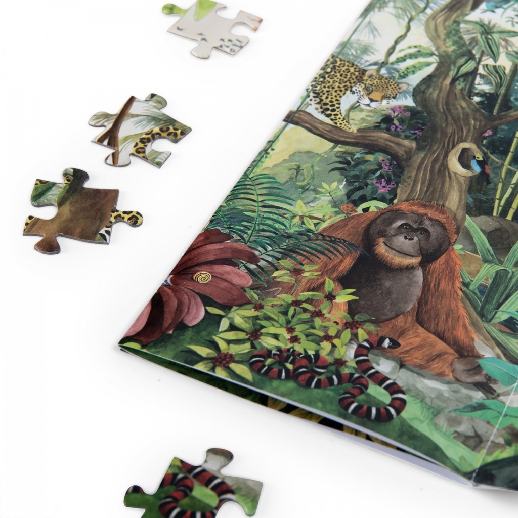 [719441] Puzzle Forêt tropicale 350 pcs Tout autour du monde - Moulin Roty