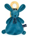 Doudou lapin Dorlotin Bleu Minéral - Mailou Tradition