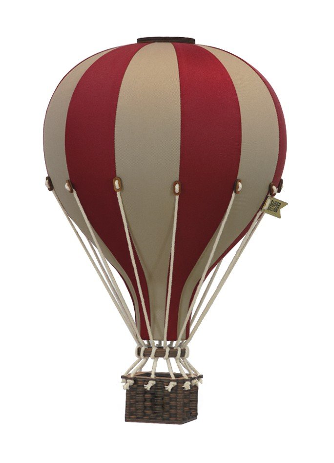 Montgolfière Taille S Marron clair et Bordeaux - Super Balloon