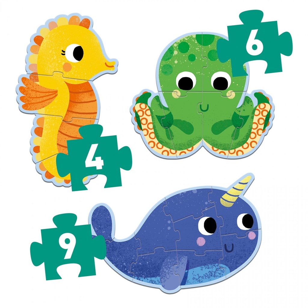 [DJ07144] Puzzles évolutifs dans la mer - Djeco