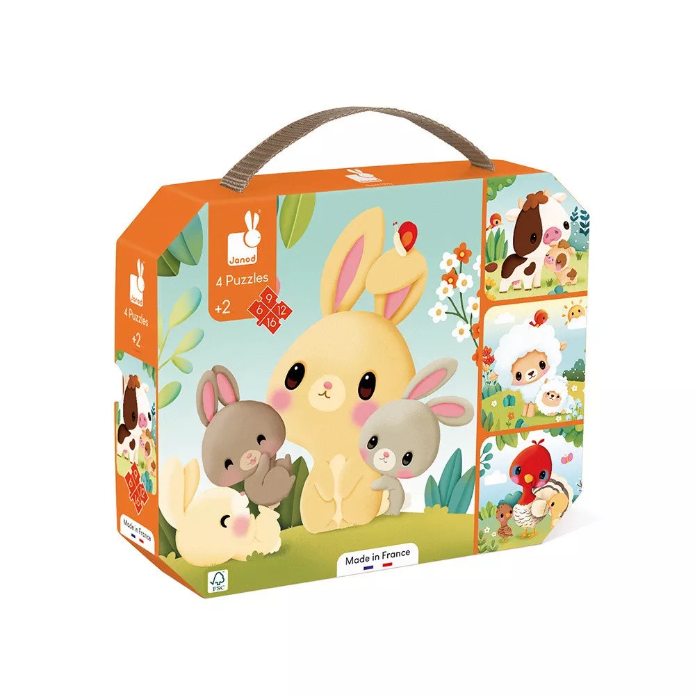 [J03319] Puzzles Évolutifs Animaux Ferme - Janod