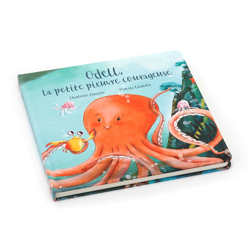 [BK4FOF] Livre Odell, La Petite Pieuvre Courageuse - Jellycat