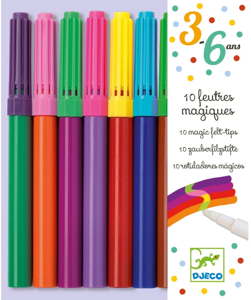 10 Feutres magiques - Djeco