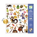 160 stickers médiéval Fantastique - Djeco