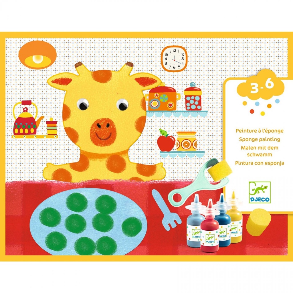 [DJ09880] Peinture pour les tout-petits Les avantures de doudou - Djeco