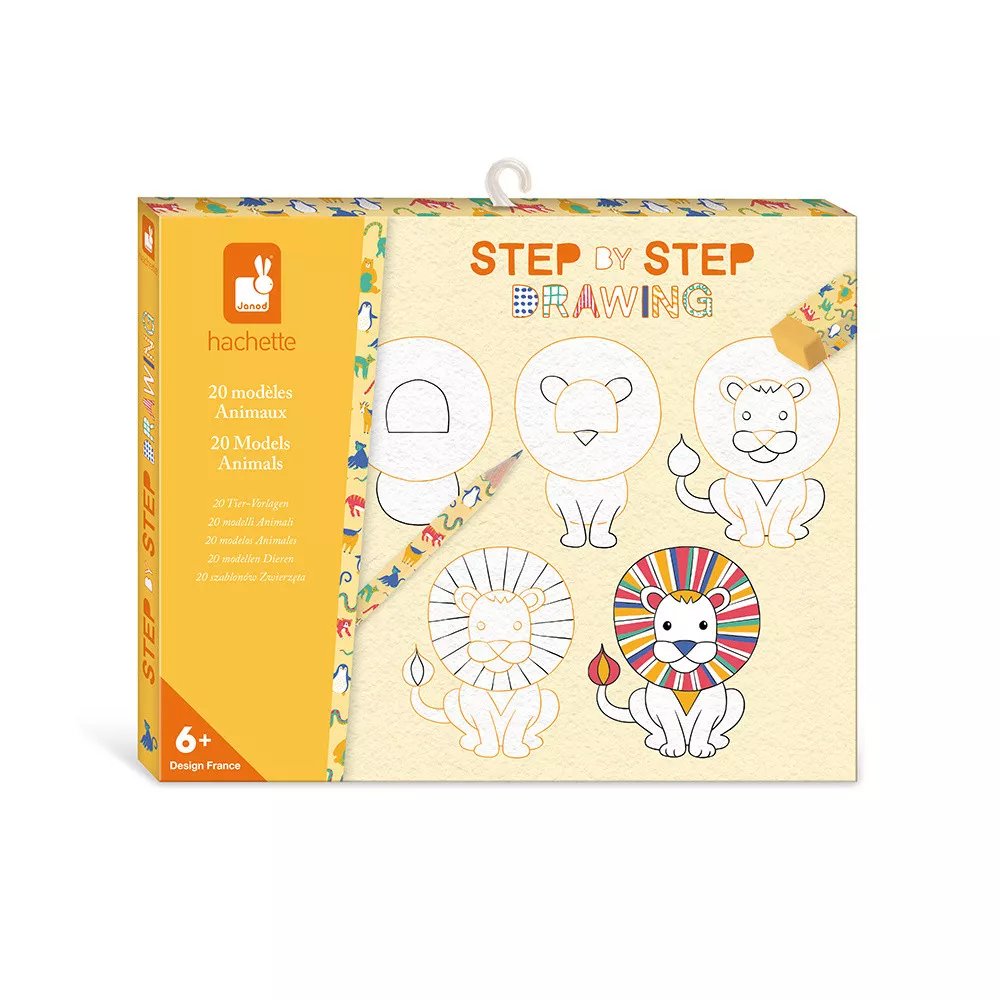 Step by step dessine 20 modèles d'animaux - Janod