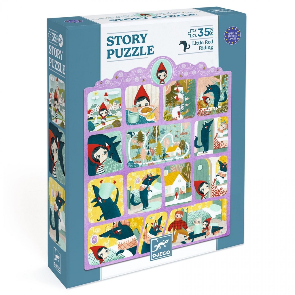 [DJ07050] Puzzle story 35 pcs le Petit Chaperon Rouge - Djeco