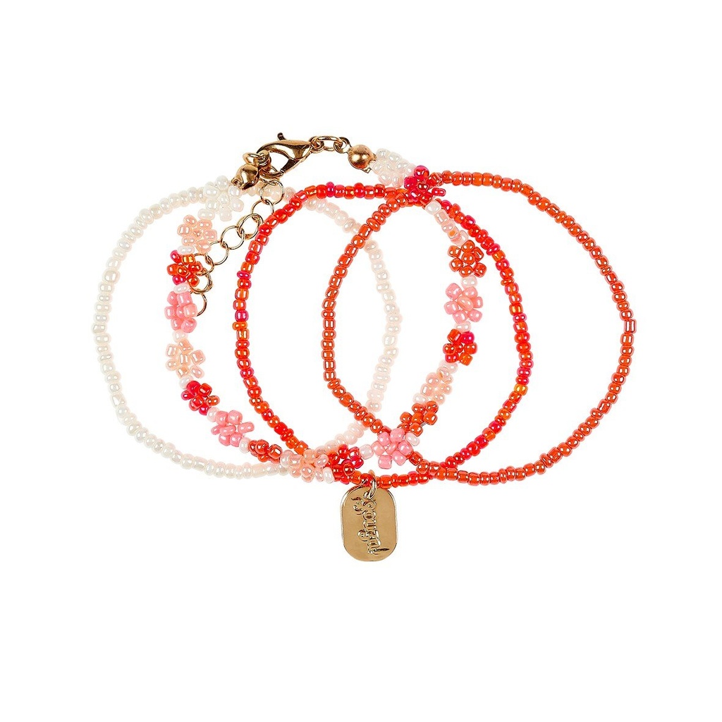 [107392] Bracelet Millie fleur rose - Souza
