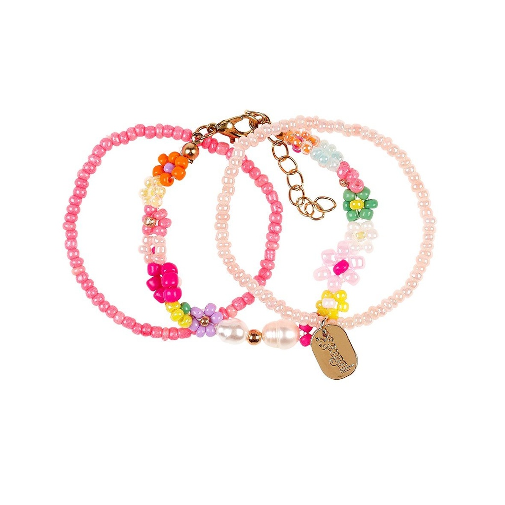 [107394] Bracelet Loiz fleur rose - Souza