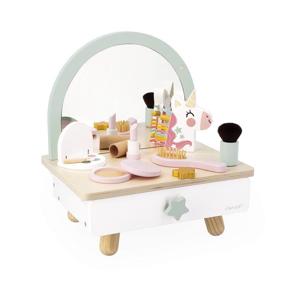 [J06463] Coiffeuse de table en bois Licorne - Janod