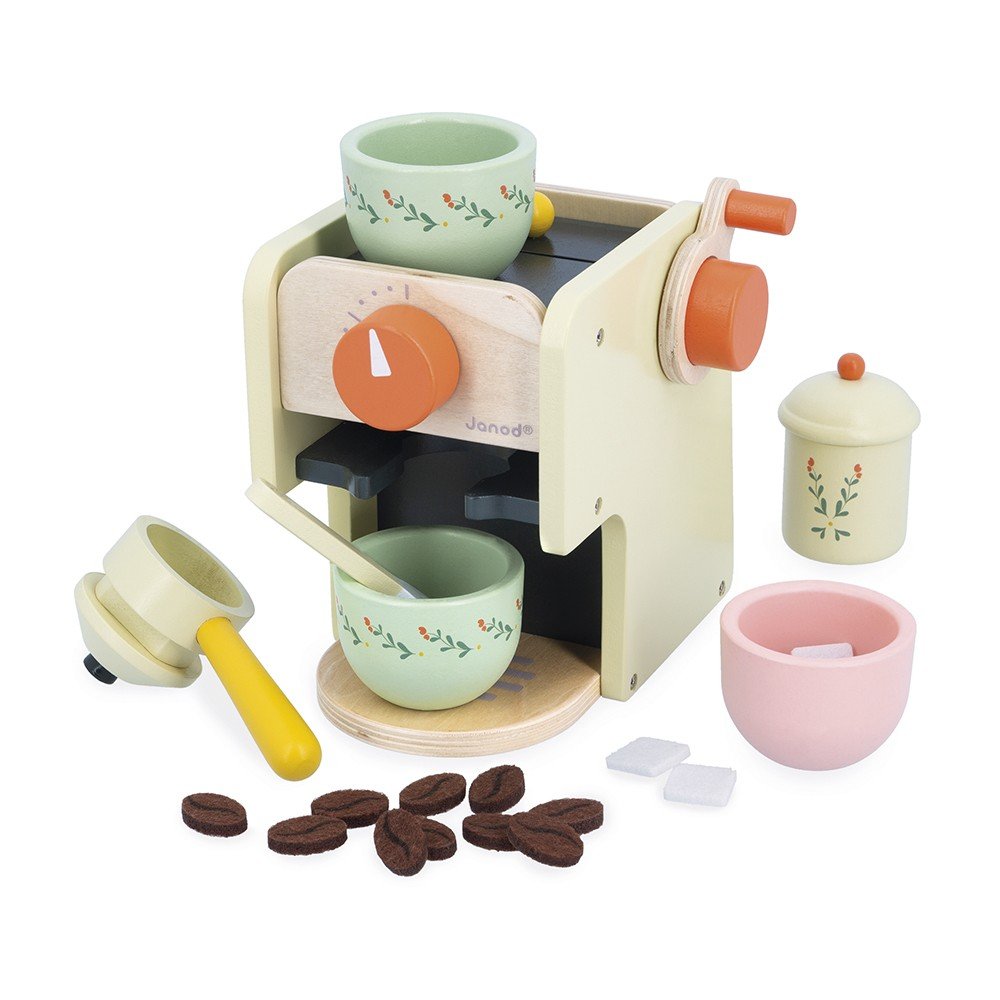 [J06644] Machine à café en bois Mamie Soleil - Janod