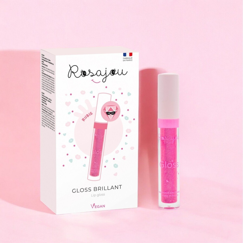 [RPLG01] Gloss brillant Rubis Végan - Rosajou