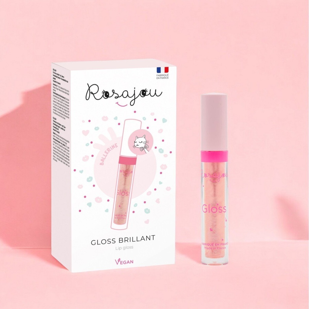 [RPLG02] Gloss brillant Ballerine Végan - Rosajou