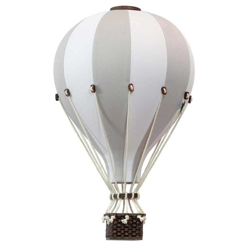 Montgolfière décorative beige et gris clair Taille M - Super Balloon