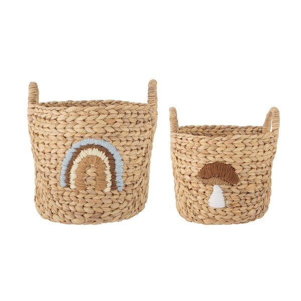 [82058539] Agnes set de 2 Paniers en Jacinthe d'eau - Bloomingville Mini