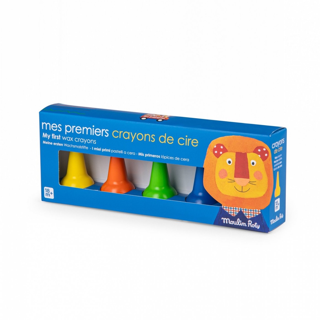 [661319] 5 crayons de cire Les Popipop - Moulin Roty