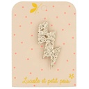 Broche Eclair doré - Luciole et Petit Pois